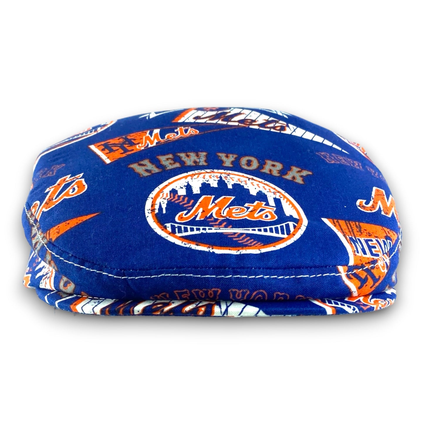 Custom Handmade Jeff Cap in New York Mets Print Fabric