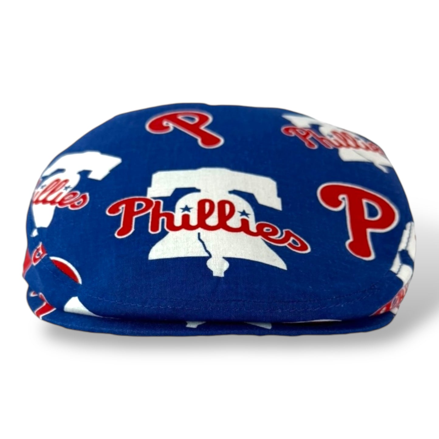 Custom Made Jeff Cap Handmade in Philadelphia Phillies Print Fabric