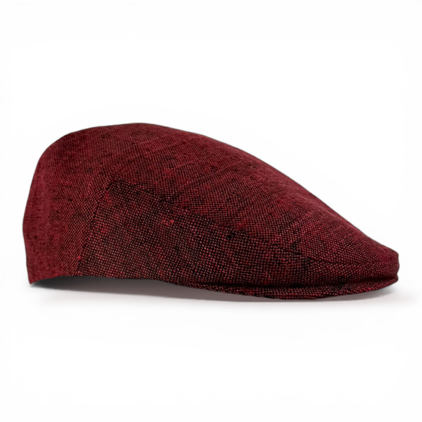 Custom Handmade Red/Black 2-tone Raw Silk Matka Jeff Cap (Copy)