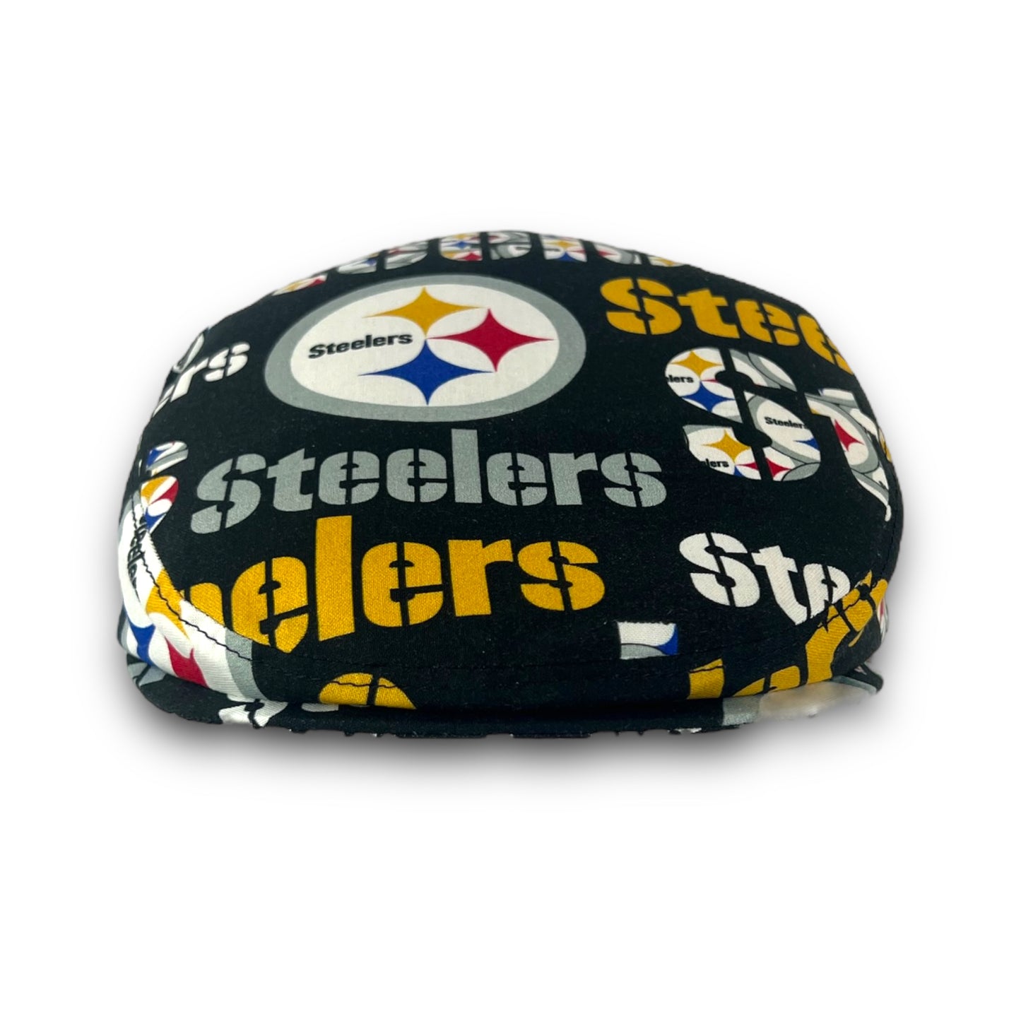 Custom Handmade Jeff Cap in Pittsburgh Steelers Logo Print Fabric