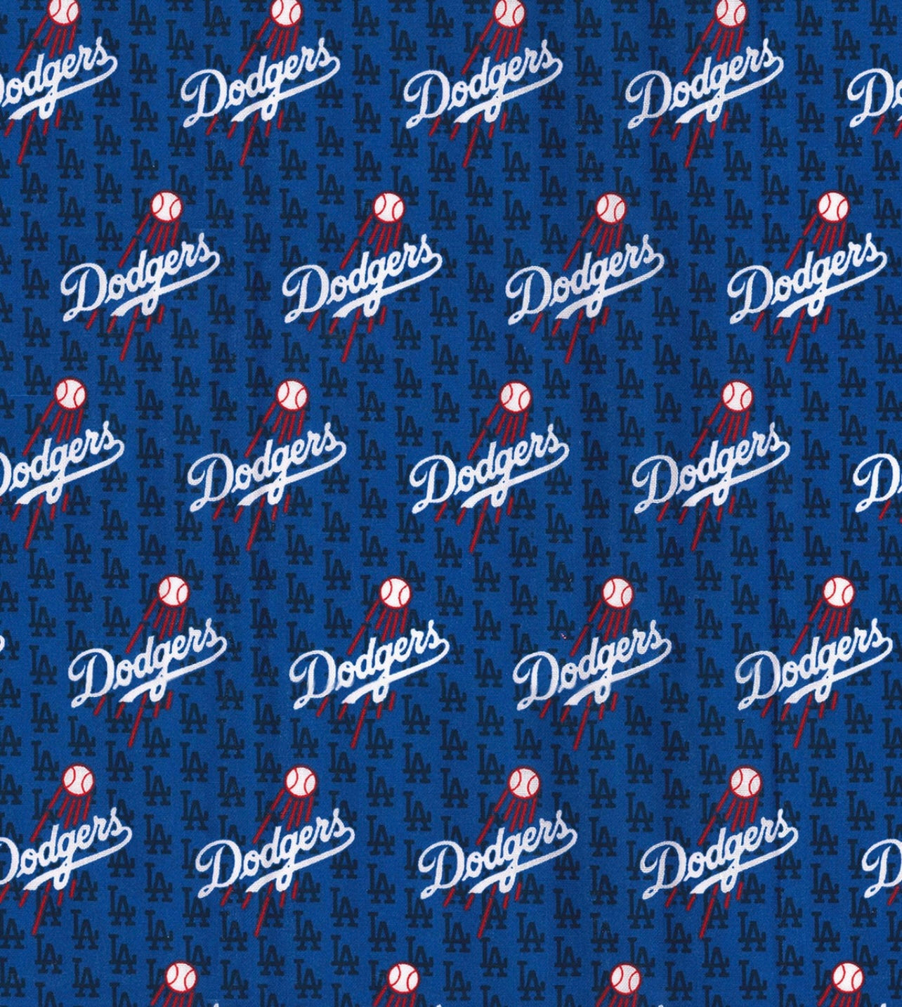 Custom Made Jeff Cap Handmade in Los Angeles Dodgers Logo Print Fabric