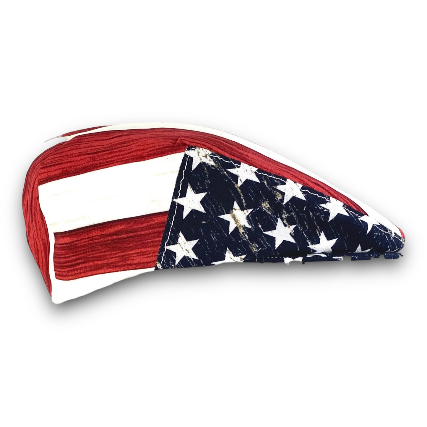 Custom Handmade Patriotic American Flag Inspired Stars and Stripes Print  Cotton Jeff Cap