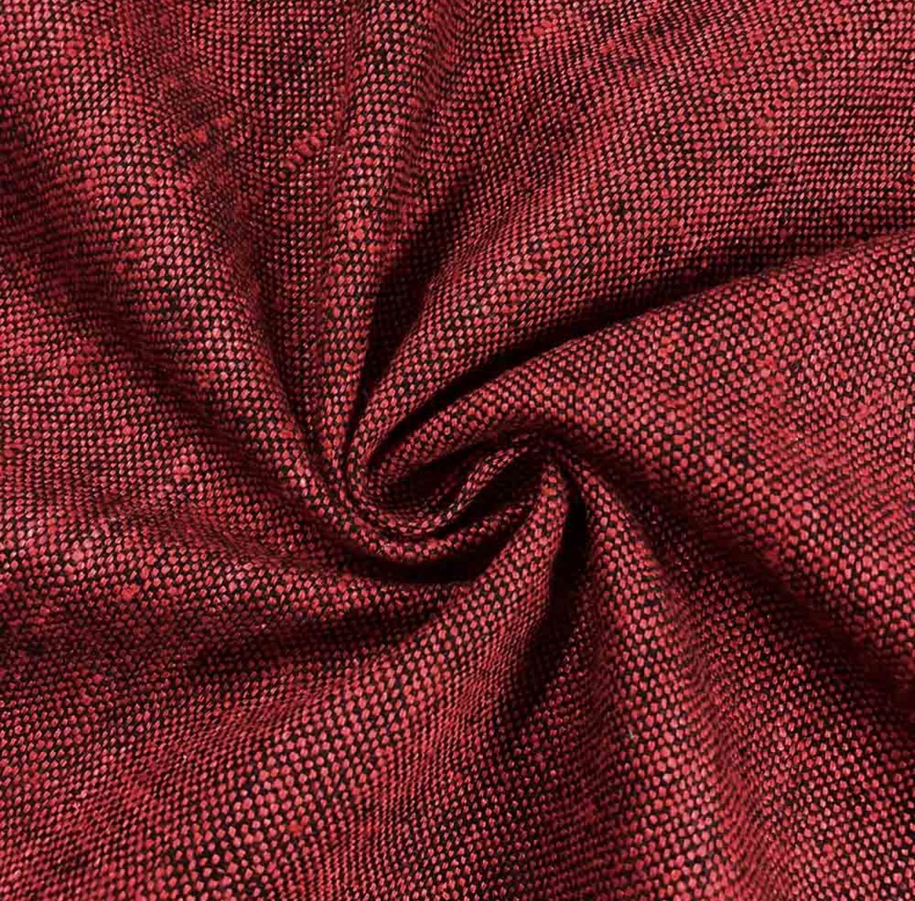 Custom Handmade Red/Black 2-tone Raw Silk Matka Jeff Cap (Copy)