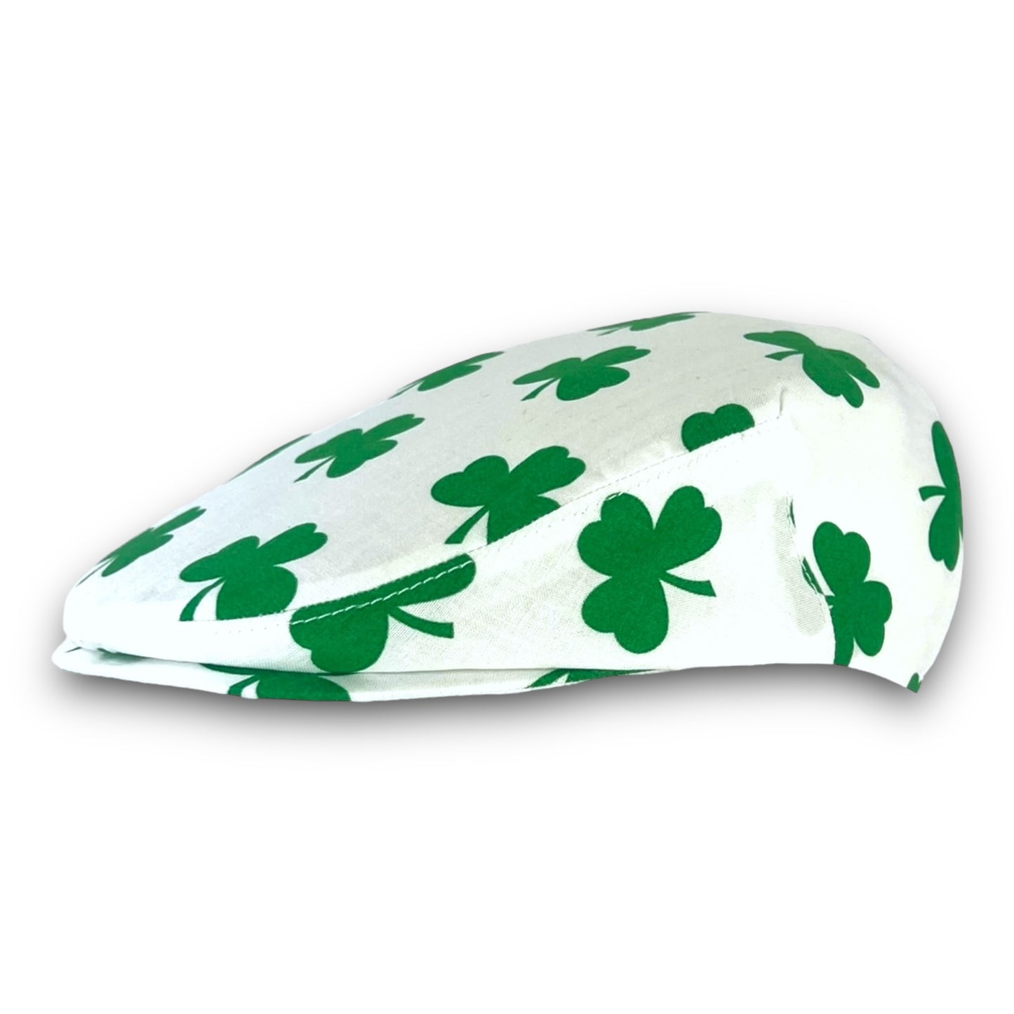 Custom Handmade St. Patrick’s Day Shamrock Clover Cotton Jeff Cap