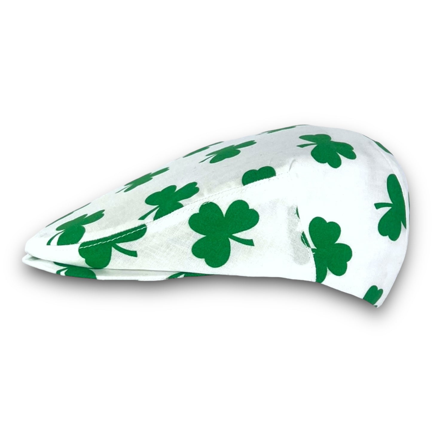 Custom Handmade St. Patrick’s Day Shamrock Clover Cotton Jeff Cap