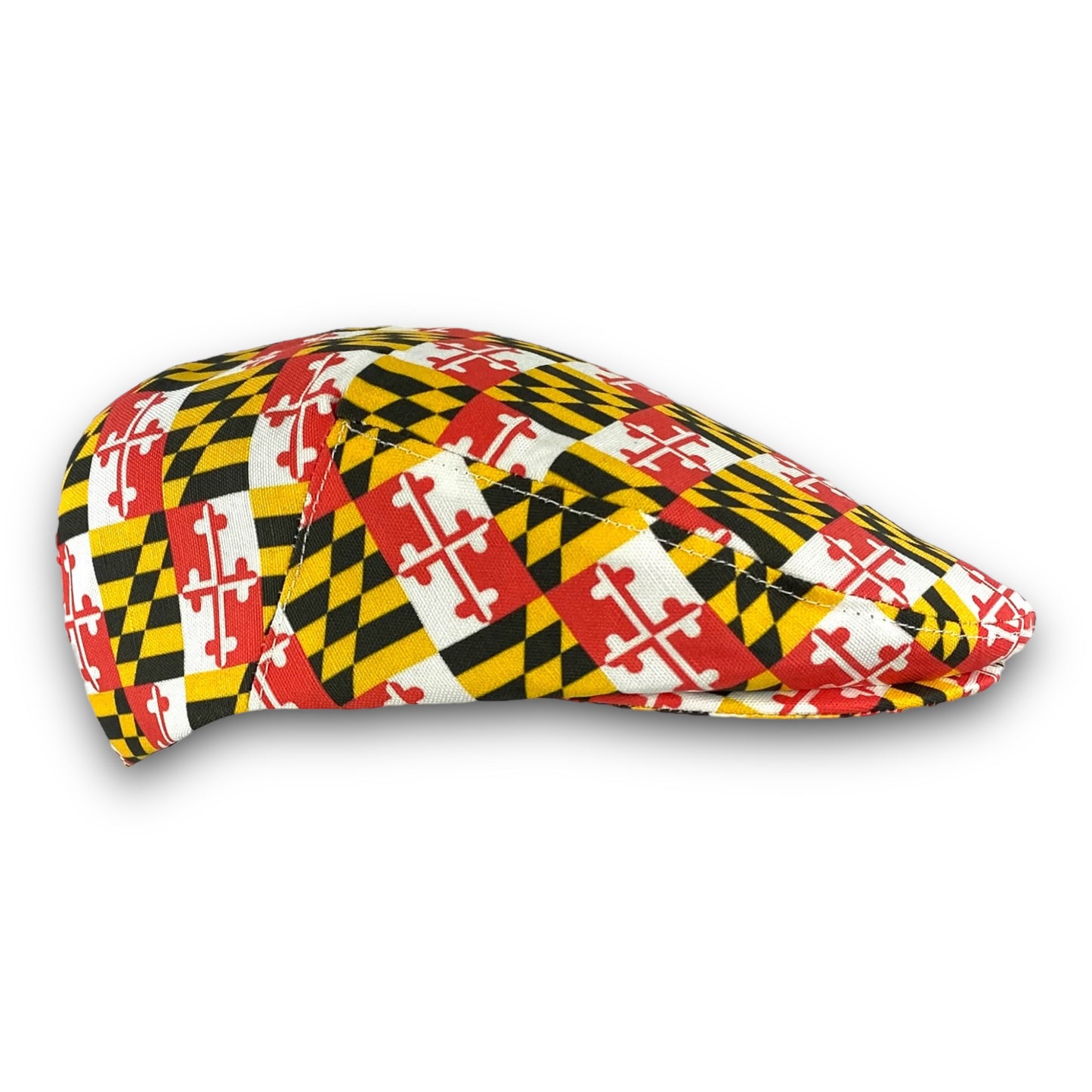Custom Made Jeff Cap Handmade in Maryland Flag Fabric