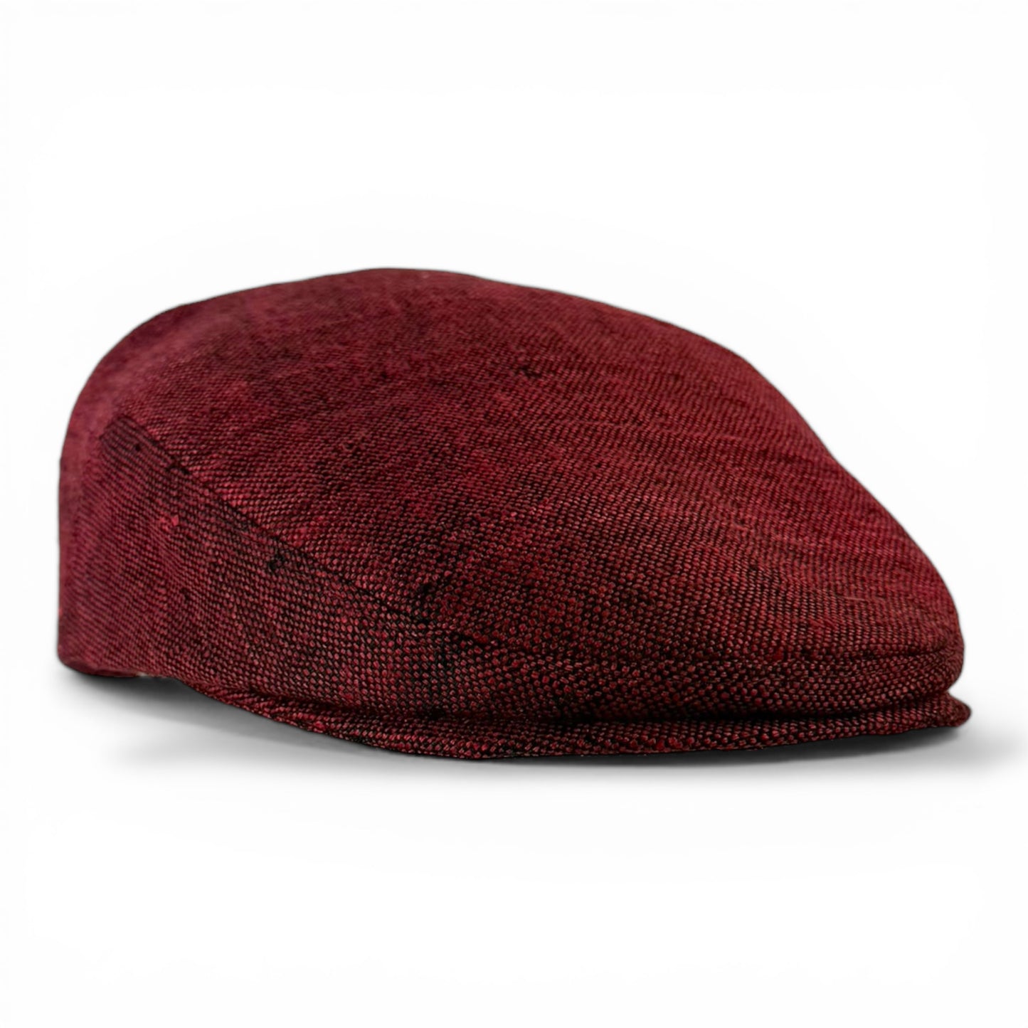 Custom Handmade Red/Black 2-tone Raw Silk Matka Jeff Cap (Copy)