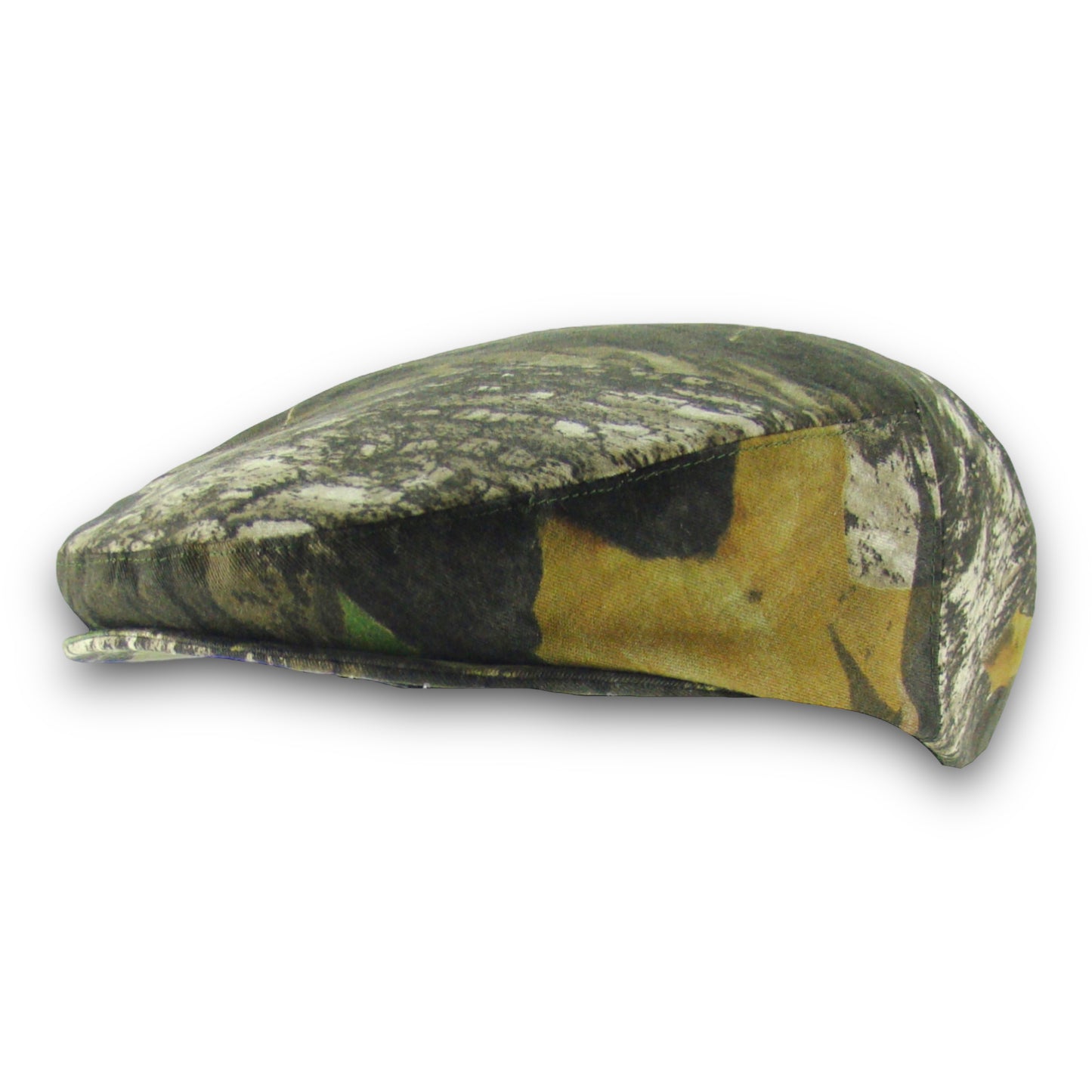 Custom Handmade Flat Cap in  Mossy Oak Camouflage Fabric