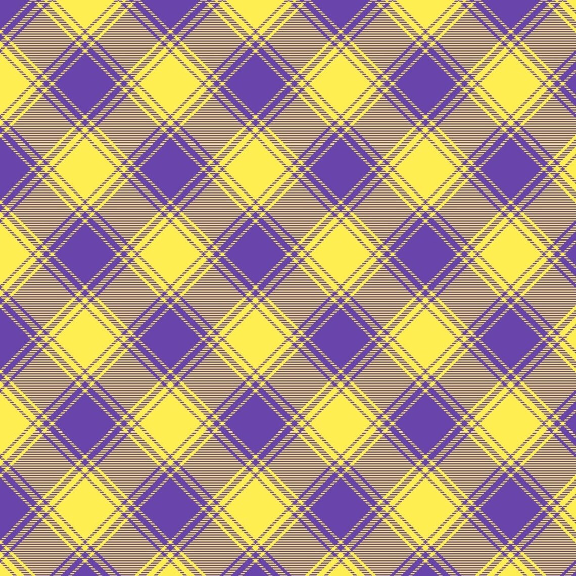 Private Listing Custom Order - Purple and Yellow Plaid