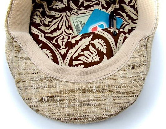 Custom Handmade  ADD-ON - Inside Pocket in Hat Lining to Stow Personal Belongings
