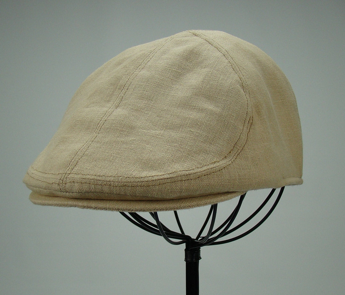 Handmade Cap Custom Handmade 6-Panel Handmade Linen Flat Cap Driving Cap for Men in ...