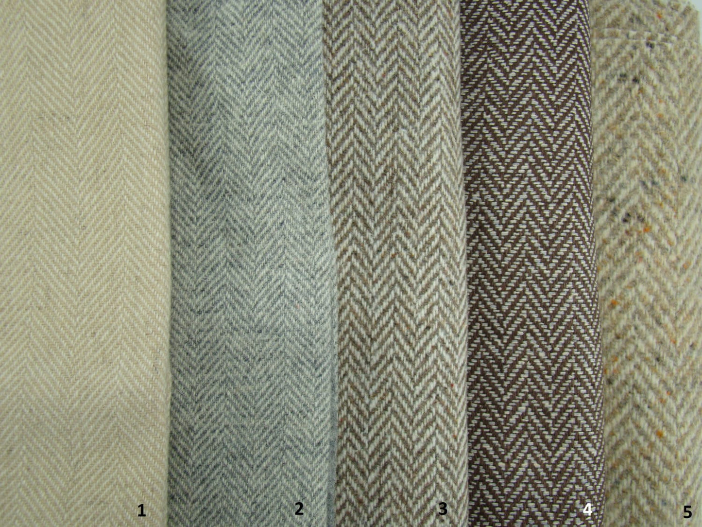 Custom Handmade  Wool Herringbone Tweed Jeff Cap in Tan, Brown, Grey for Boys, Baby, Infant, Toddler Newsboy Ivy Driving Golf Cap